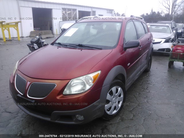 5Y2SM63825Z481566 - 2005 PONTIAC VIBE RED photo 2