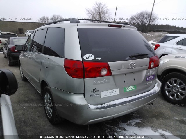 5TDZK23C37S022830 - 2007 TOYOTA SIENNA CE/LE GRAY photo 3