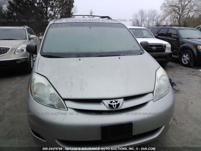 5TDZK23C37S022830 - 2007 TOYOTA SIENNA CE/LE GRAY photo 6