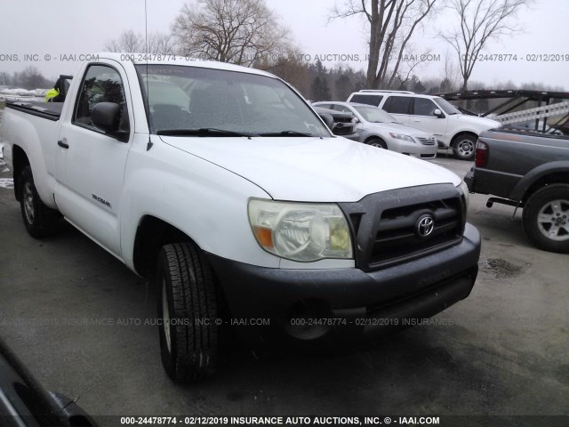 5TENX22N26Z158998 - 2006 TOYOTA TACOMA WHITE photo 1