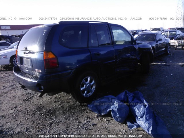 1GKDS13S142359211 - 2004 GMC ENVOY BLUE photo 4