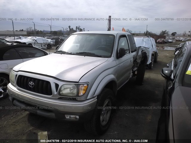 5TESN92N02Z095024 - 2002 TOYOTA TACOMA XTRACAB PRERUNNER SILVER photo 2