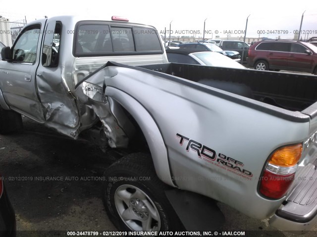 5TESN92N02Z095024 - 2002 TOYOTA TACOMA XTRACAB PRERUNNER SILVER photo 6