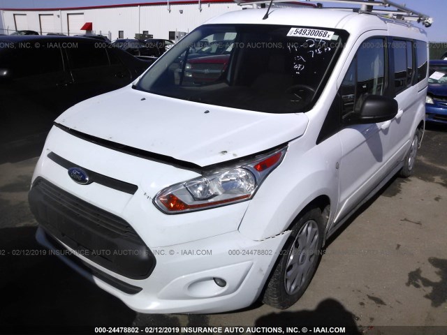 NM0GS9F76F1174740 - 2015 FORD TRANSIT CONNECT XLT WHITE photo 2
