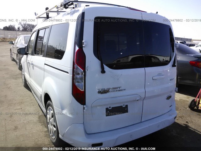 NM0GS9F76F1174740 - 2015 FORD TRANSIT CONNECT XLT WHITE photo 3