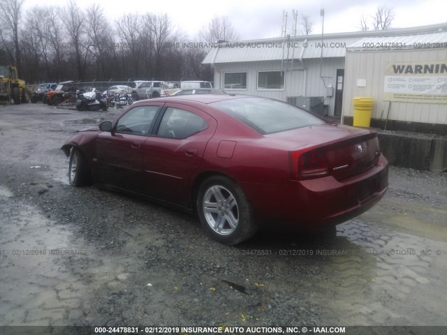 2B3KA43G06H373695 - 2006 DODGE CHARGER SE/SXT MAROON photo 3