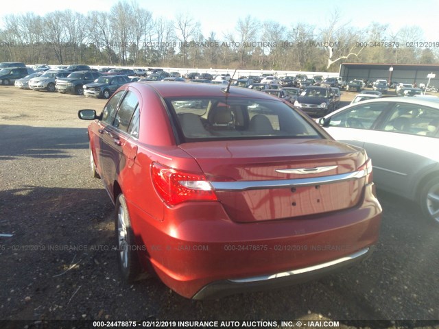 1C3CCBBBXCN140132 - 2012 CHRYSLER 200 TOURING RED photo 3