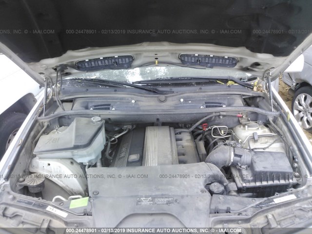5UXFA535X2LP56432 - 2002 BMW X5 3.0I SILVER photo 10