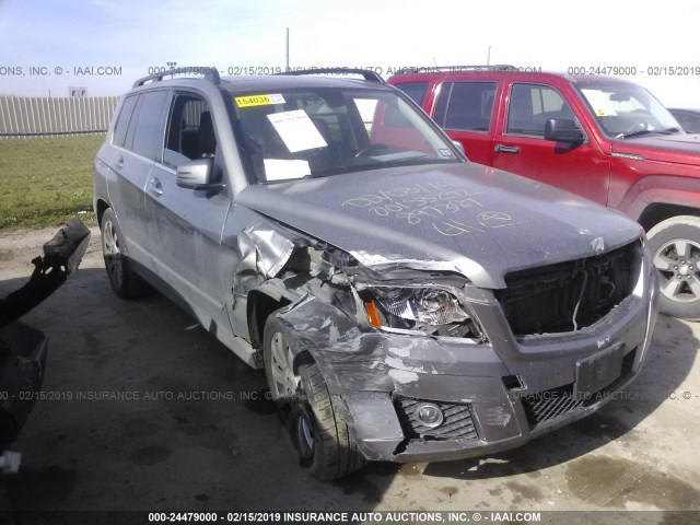 WDCGG8HBXCF897385 - 2012 MERCEDES-BENZ GLK 350 4MATIC SILVER photo 1