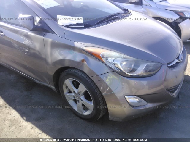 5NPDH4AE7CH095286 - 2012 HYUNDAI ELANTRA GLS/LIMITED GOLD photo 6