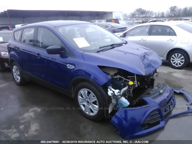 1FMCU0F74GUA44460 - 2016 FORD ESCAPE S BLUE photo 1