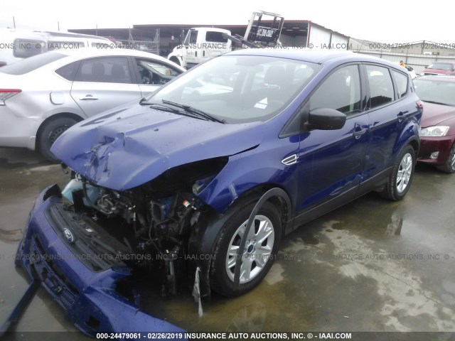 1FMCU0F74GUA44460 - 2016 FORD ESCAPE S BLUE photo 2