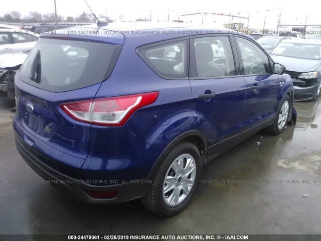 1FMCU0F74GUA44460 - 2016 FORD ESCAPE S BLUE photo 4