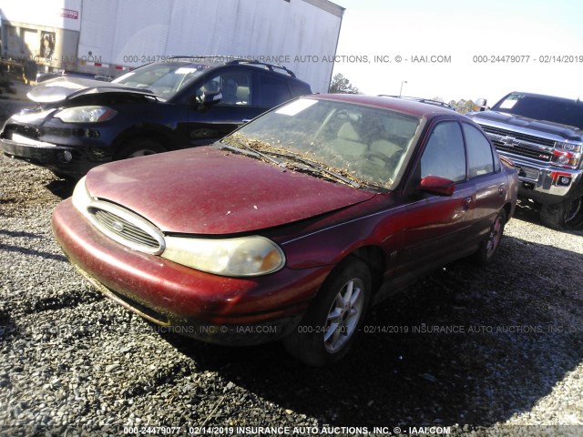 1FAFP66LXWK243571 - 1998 FORD CONTOUR LX/SPORT/SE RED photo 2