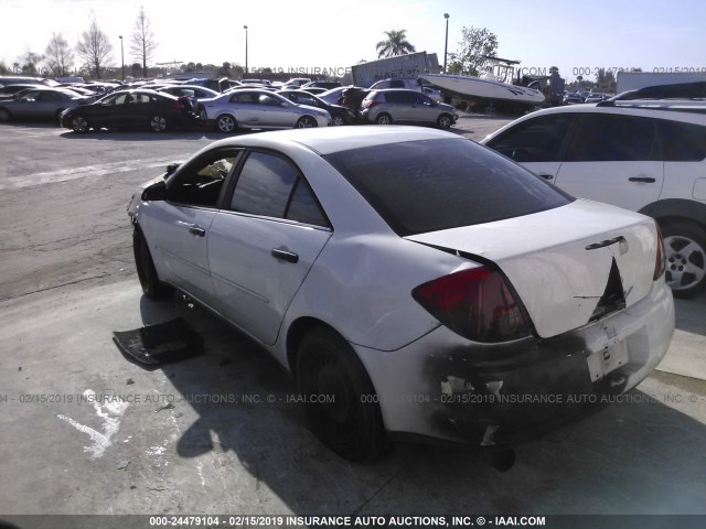 1G2ZF55B564199260 - 2006 PONTIAC G6 SE WHITE photo 3