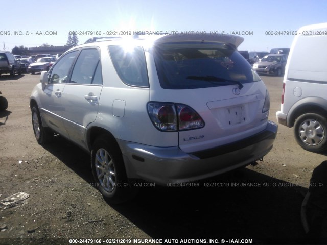 JTJHF10U520268424 - 2002 LEXUS RX 300 WHITE photo 3