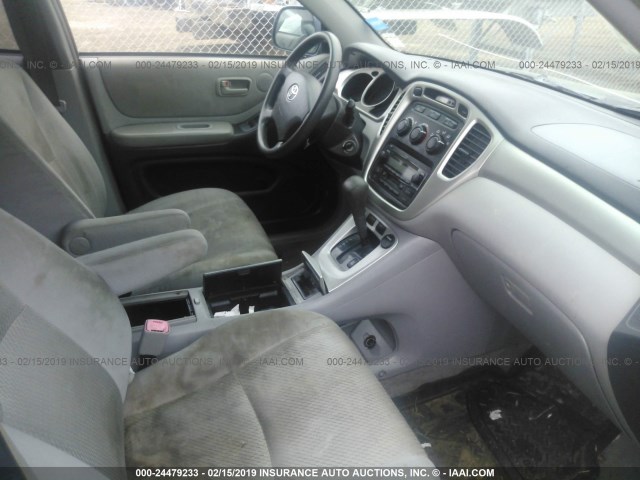 JTEDP21A260108351 - 2006 TOYOTA HIGHLANDER LIMITED BLUE photo 5