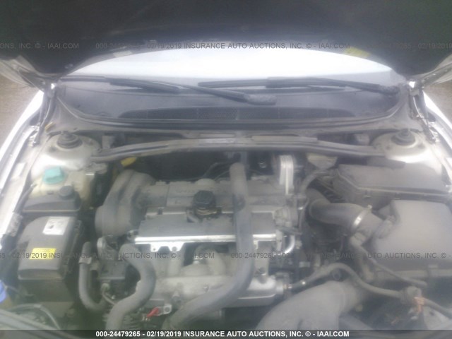 YV1TH592751404819 - 2005 VOLVO S80 2.5T SILVER photo 10