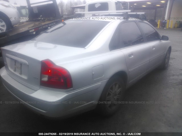 YV1TH592751404819 - 2005 VOLVO S80 2.5T SILVER photo 4