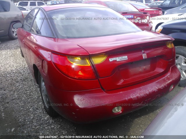 1G8ZY12762Z257673 - 2002 SATURN SC2 RED photo 3