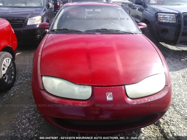 1G8ZY12762Z257673 - 2002 SATURN SC2 RED photo 6