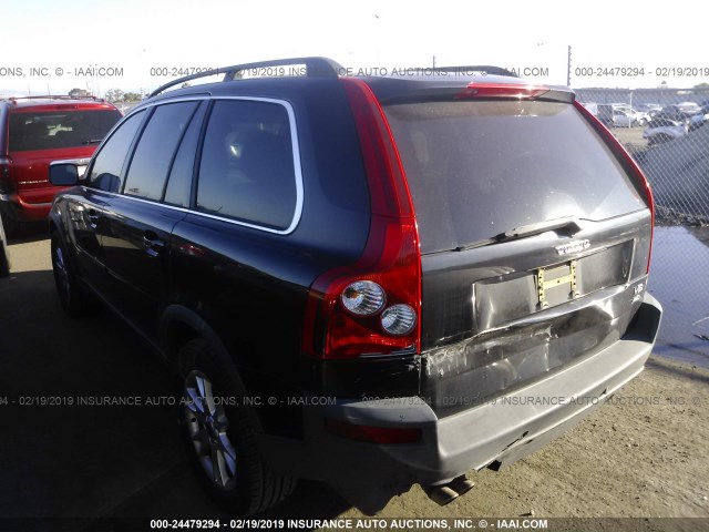 YV4CZ852061265030 - 2006 VOLVO XC90 V8 BLACK photo 3