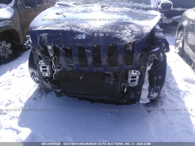 1C4PJLCB2EW154353 - 2014 JEEP CHEROKEE LATITUDE BLUE photo 6