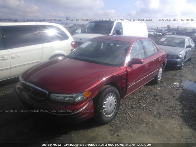 2G4WY52MXV1451878 - 1997 BUICK CENTURY LIMITED RED photo 2