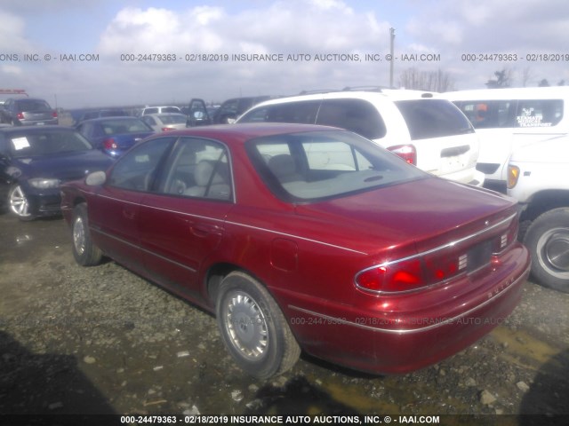 2G4WY52MXV1451878 - 1997 BUICK CENTURY LIMITED RED photo 3
