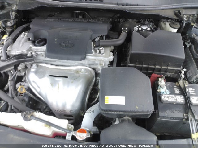 4T1BF1FKXGU192452 - 2016 TOYOTA CAMRY LE/XLE/SE/XSE BLACK photo 10