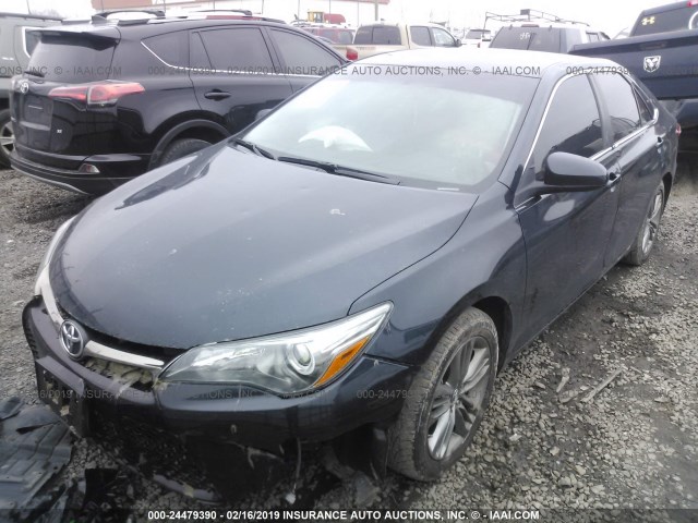 4T1BF1FKXGU192452 - 2016 TOYOTA CAMRY LE/XLE/SE/XSE BLACK photo 2