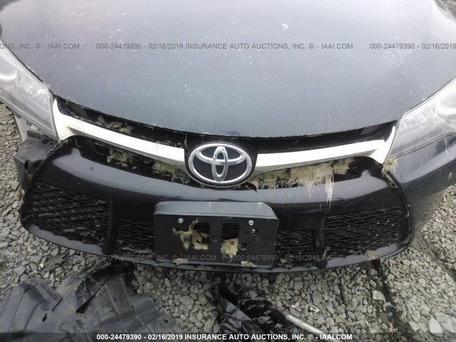 4T1BF1FKXGU192452 - 2016 TOYOTA CAMRY LE/XLE/SE/XSE BLACK photo 6