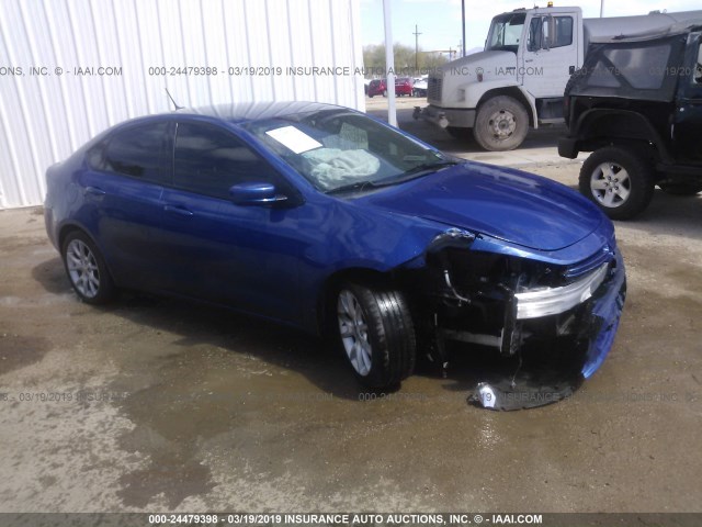 1C3CDFBH8DD257174 - 2013 DODGE DART SXT BLUE photo 1