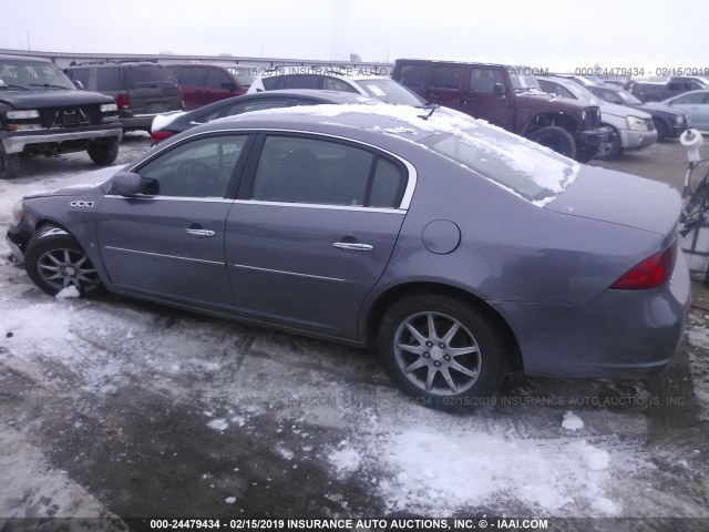 1G4HD57217U168465 - 2007 BUICK LUCERNE CXL GRAY photo 3