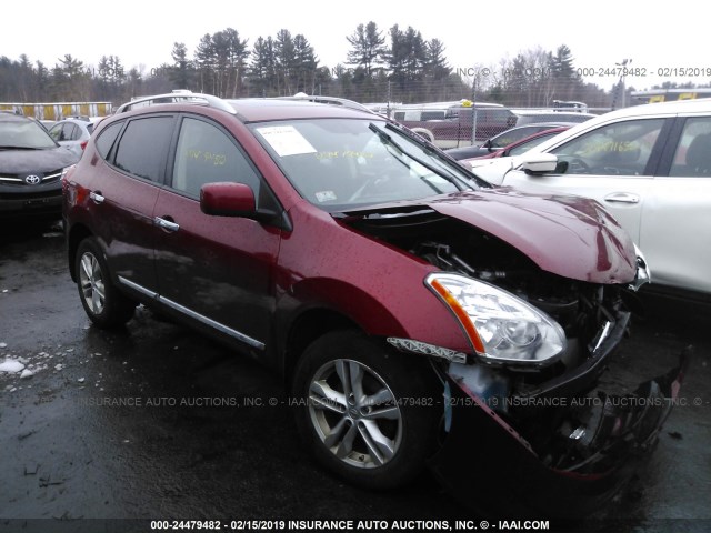 JN8AS5MV0DW626947 - 2013 NISSAN ROGUE S/SV RED photo 1