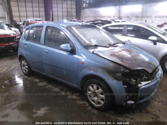 KL1TJ62614B132507 - 2004 CHEVROLET AVEO LS BLUE photo 1