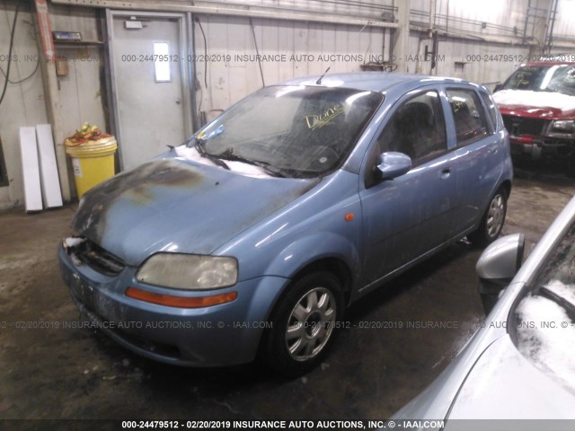 KL1TJ62614B132507 - 2004 CHEVROLET AVEO LS BLUE photo 2