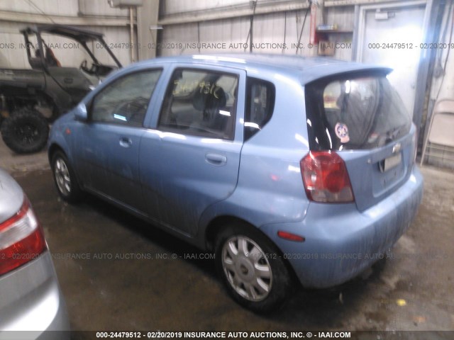 KL1TJ62614B132507 - 2004 CHEVROLET AVEO LS BLUE photo 3