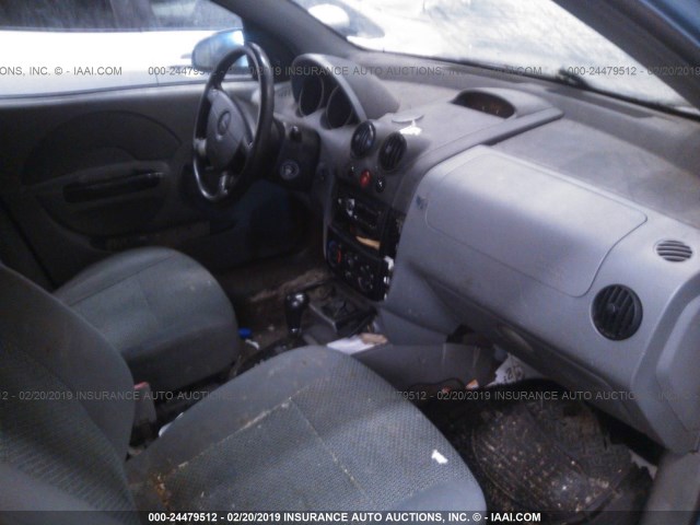 KL1TJ62614B132507 - 2004 CHEVROLET AVEO LS BLUE photo 5