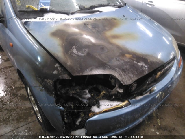 KL1TJ62614B132507 - 2004 CHEVROLET AVEO LS BLUE photo 6
