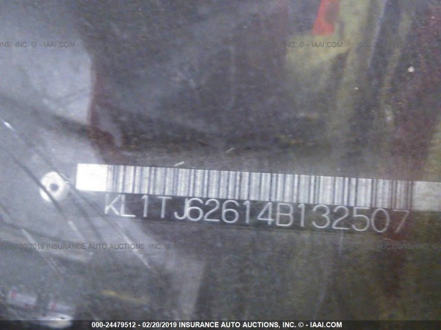 KL1TJ62614B132507 - 2004 CHEVROLET AVEO LS BLUE photo 9