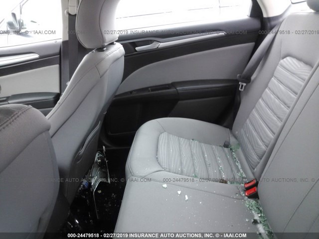 3FA6P0G77GR346300 - 2016 FORD FUSION S GRAY photo 8