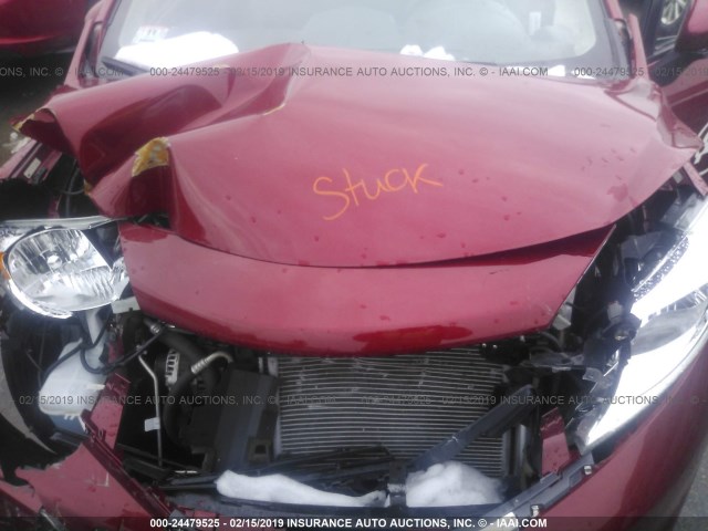 3N1CE2CP8GL405915 - 2016 NISSAN VERSA NOTE S/S PLUS/SV/SL/SR RED photo 10