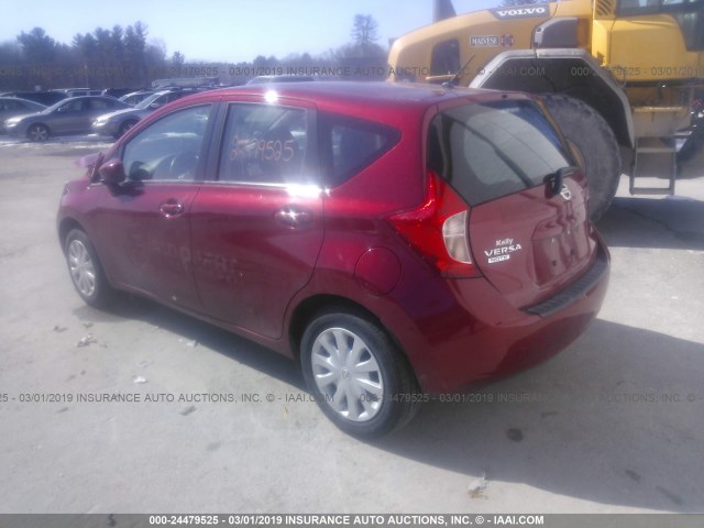 3N1CE2CP8GL405915 - 2016 NISSAN VERSA NOTE S/S PLUS/SV/SL/SR RED photo 3