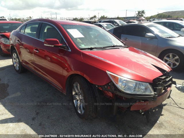 1G4GC5E3XDF334007 - 2013 BUICK LACROSSE RED photo 1