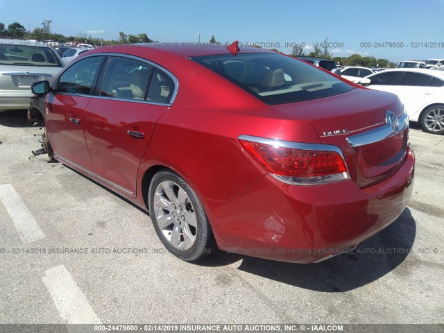 1G4GC5E3XDF334007 - 2013 BUICK LACROSSE RED photo 3