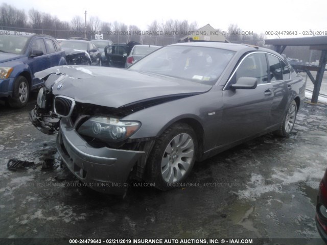 WBAHL83576DT04876 - 2006 BMW 750 I GRAY photo 2