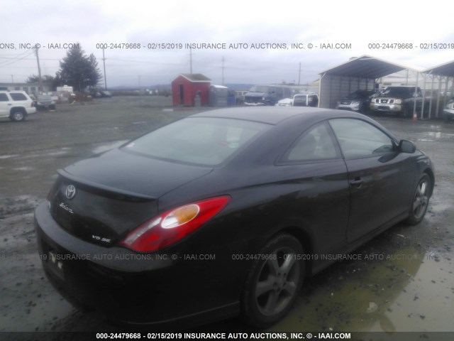4T1CA38P64U008305 - 2004 TOYOTA CAMRY SOLARA SE/SLE BLACK photo 4