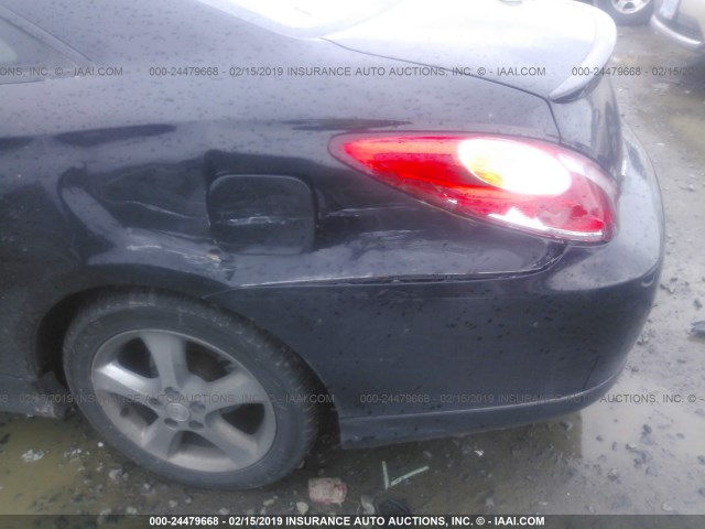 4T1CA38P64U008305 - 2004 TOYOTA CAMRY SOLARA SE/SLE BLACK photo 6