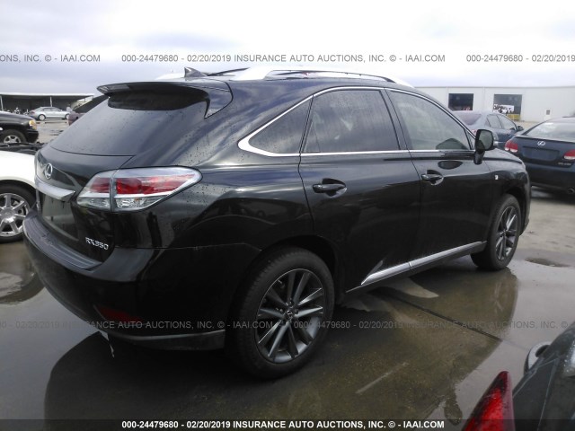 2T2BK1BA6FC303454 - 2015 LEXUS RX 350/BASE/F SPORT BLACK photo 4